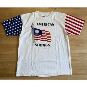 Vintage 80s T Shirt XL Mint Cond. Fourth Of July American Flag Single Stitch USA